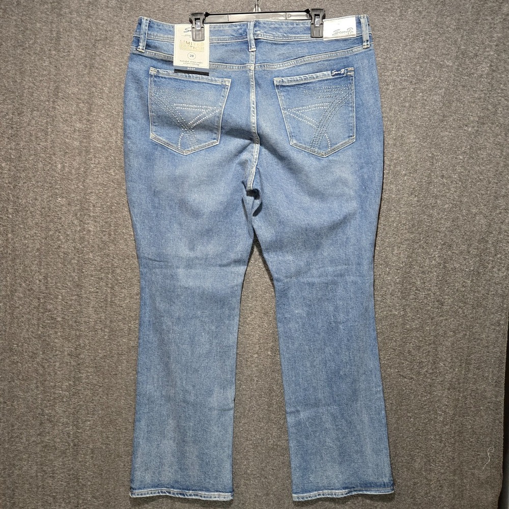 Seven 7 Blue Jeans Limited Edition BOOT Leg Plus Size 20 40x32 Stretch NWT - Picture 4 of 13